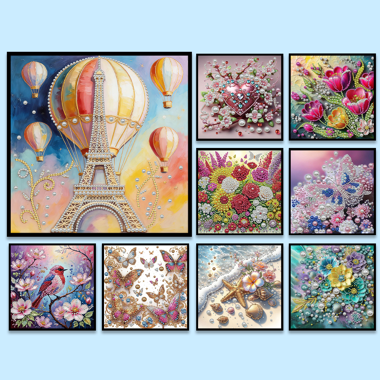 DIY Pearl Gem Paintings Pictur - Resin Craft For Beginners 评论和价格