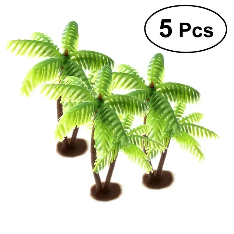 5Pcs Mini Plastic Coconut Palm - Terrarium Moss Art 评论和价格