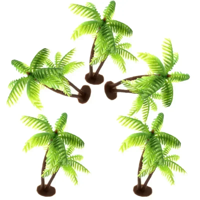 5Pcs Mini Plastic Coconut Palm - Terrarium Moss Art 评论和价格
